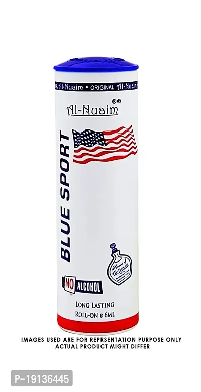 AL NUAIM Blue Sports Branded Quality Non-Alcoholic Attar Roll-On, 6 ml-thumb2