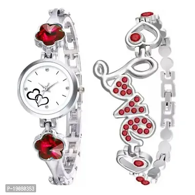New Designer Red Stone Watch  Love Bracelet