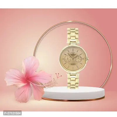 Newly Arrived Women Gold Metal Strap Casual Watche