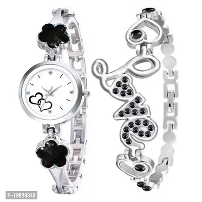 nbsp;New Designer Black Stone Watch  Love Bracelet