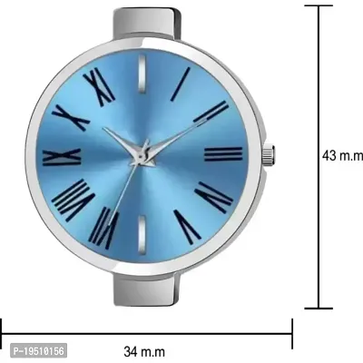 New Fancy BLUE Dial  Silvar Strap Women  Girls Watch-thumb4