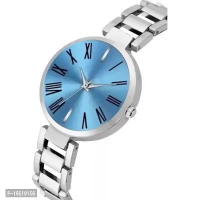 New Fancy BLUE Dial  Silvar Strap Women  Girls Watch-thumb2