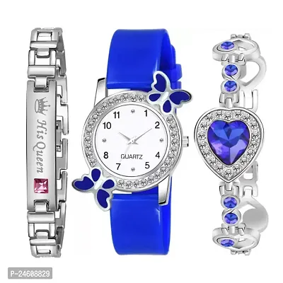 New Fancy Blue Watch  2 Bracelet