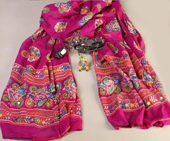 Women's Dupatta With Katchi Embroidery