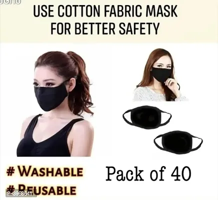 Cotton Fabric Mask- Pack of 40