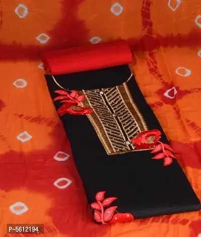Women's Satin Dress Material with Dupatta