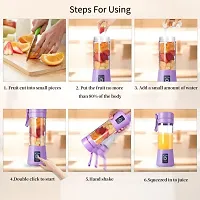 Electric Portable Personal Juicer/Blender for Smoothies  Shakes USB Rechargeable Juicer.-thumb3