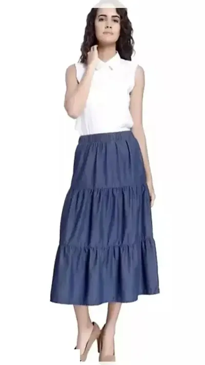 Elegant Solid Skirts For Women