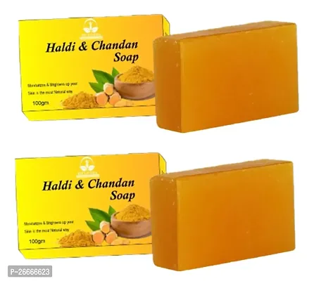 Shree Gayatri Organic And Herbal Products Hali Chanda Soap Pack Of 2 100gm-thumb0