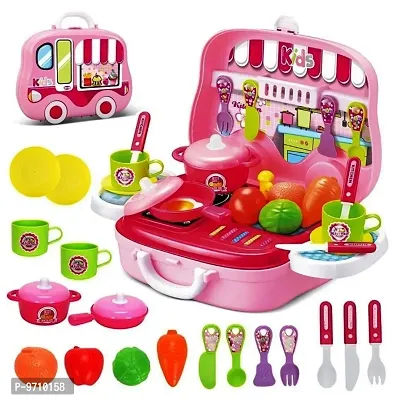 skiloriz New Kitchen Play Set Pretend Kitchen Set for Kids Girls,Cook Role Play with Accessories with Running Cycle Water Realistic for Girls  Boys (3 Years and up) (Kitchen Cook Set)-thumb0