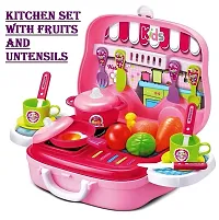 skiloriz New Kitchen Play Set Pretend Kitchen Set for Kids Girls,Cook Role Play with Accessories with Running Cycle Water Realistic for Girls  Boys (3 Years and up) (Kitchen Cook Set)-thumb4