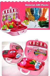 skiloriz New Kitchen Play Set Pretend Kitchen Set for Kids Girls,Cook Role Play with Accessories with Running Cycle Water Realistic for Girls  Boys (3 Years and up) (Kitchen Cook Set)-thumb1