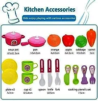 skiloriz New Kitchen Play Set Pretend Kitchen Set for Kids Girls,Cook Role Play with Accessories with Running Cycle Water Realistic for Girls  Boys (3 Years and up) (Kitchen Cook Set)-thumb2