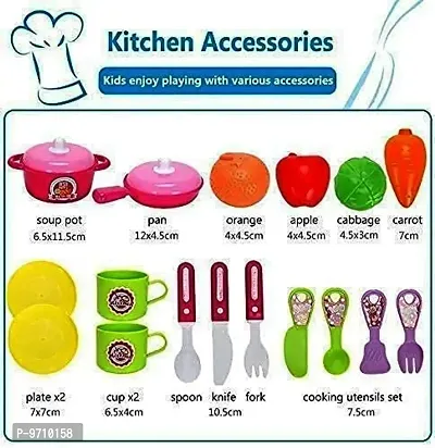 skiloriz New Kitchen Play Set Pretend Kitchen Set for Kids Girls,Cook Role Play with Accessories with Running Cycle Water Realistic for Girls  Boys (3 Years and up) (Kitchen Cook Set)-thumb3