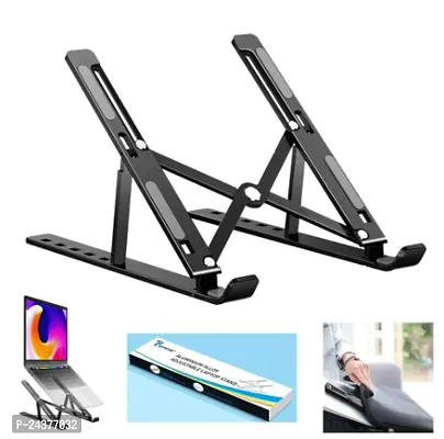 Aluminum Alloy Adjustable, Portable, Foldable, Ergonomic, 4 IN 1 Laptop stand + Book stand + Tab stand + Mobile stand-thumb0