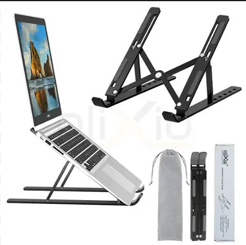 Aluminum Alloy Adjustable, Portable, Foldable, Ergonomic, 4 IN 1 Laptop stand + Book stand + Tab stand + Mobile stand