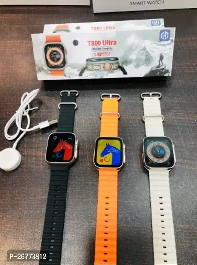 Watch T800 Ultra Men Smartwatch Bluetooth Call Wireless Charge Fitness Bracelet (Orange) Nectar T-800 Ultra smartwatch-thumb0