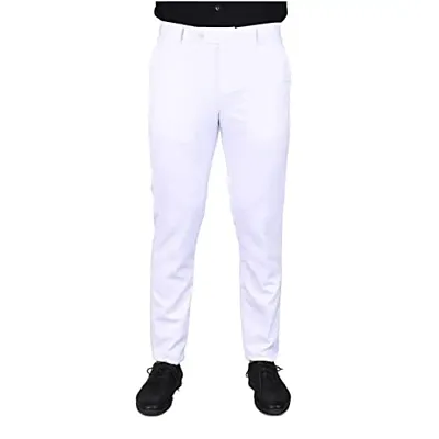 Buy SREY Mens Slim Fit Polyester Combo Pants Pack of 2  MT2300101BLBL28Black28 at Amazonin