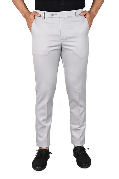 MANCREW Formal Pants for Men | Mens Slim fit Formal Pant Combo | Non Stretchable Trouser | Office wear Trousers