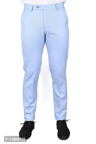 Buy Inspire Clothing Inspiration Jacu Sky Blue Slim Fit Formal Trouser for  Men (Sky Blue) at Amazon.in