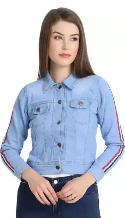 Trendy Blue Denim Jackets for Women