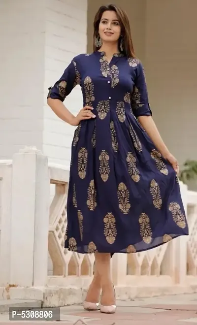 Trendy Rayon Semi Stitched Kurti for Women