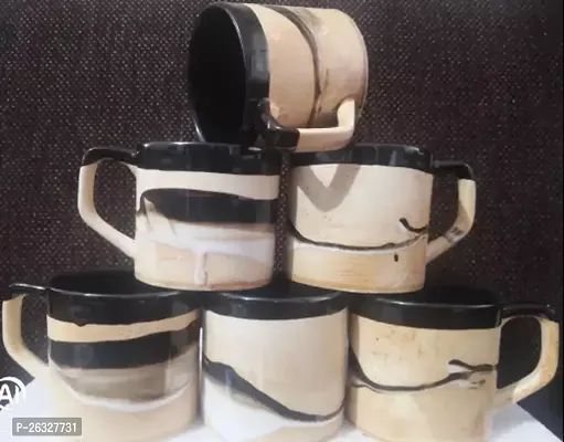 Beautiful Ceramic Cups Pack Of 6-thumb0