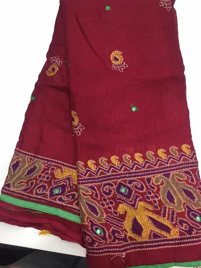 Women's Jute Linen Saree with Blouse Piece