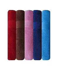 Akin Towel Cotton 500 GSM Hand Towels - Set of 5, Standard (Multicolor)-thumb3