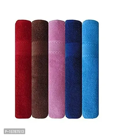 Akin Towel Cotton 500 GSM Hand Towels - Set of 5, Standard (Multicolor)-thumb4