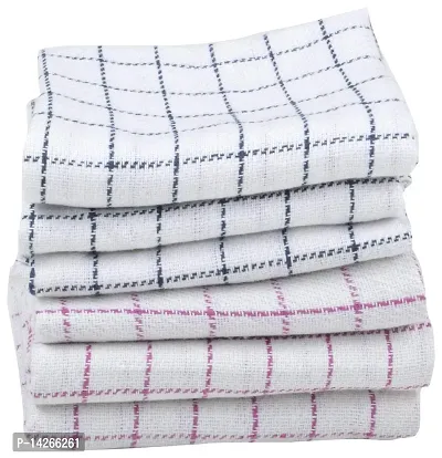 Stylish Fancy Towel Cotton Multicolour Super Highly Absorbent Kitchen Cleaning Napkin (46X46 Cm ) - Pack Of 6-thumb0