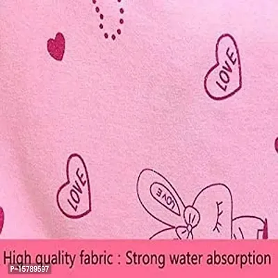 Akin Microfibre Soft Cotton Bathrobe for Girls  Women || Bath Robe Towel for Women ||Quick Dry Dress Towel for Ladies (Light Pink)-thumb5