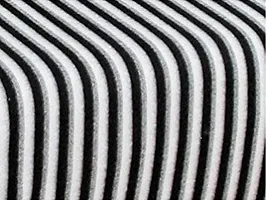 Akin Fleece Single Bed AC Blanket (60X90 Inch, Black and White Stripes) - Pack of 1-thumb1