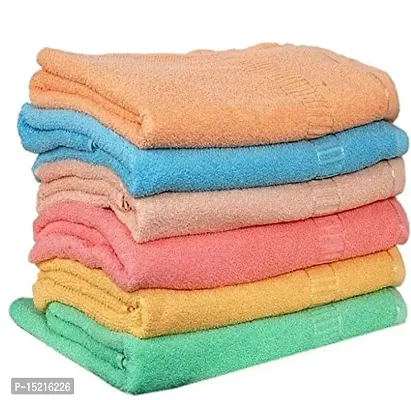 Akin Soft Cotton Hand Towels 300 GSM (Multicolor, 14 X 21 Inches) - Set of 6
