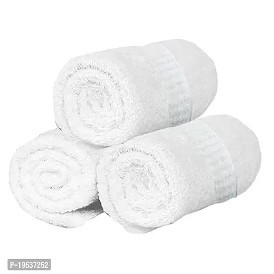 Akin Premium Cotton White Face Towel | 500 GSM | Travel, Gym, Spa, Saloon | Extra Absorbent | (Face Towel-30 cm x 30 cm) (Pack of 6)-thumb4