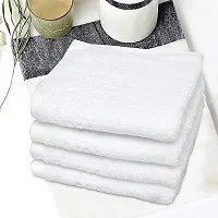 Akin Premium Cotton White Face Towel | 500 GSM | Travel, Gym, Spa, Saloon | Extra Absorbent | (Face Towel-30 cm x 30 cm) (Pack of 12)-thumb4