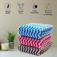 Akin Hand Towel Super Soft Quick Water Absorbing Microfiber | Multipurpose Use as Bathroom, Kitchen, wash Basin, Gym, Yoga,Hand Towel 40 x 60 cm (Pack of 3)-thumb3