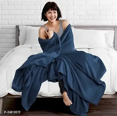 Trendy Fleece Single Bed AC Blanket Plain (60x90) inch-thumb2