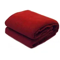 Trendy Fleece Single Bed AC Blanket Plain (60x90) inch-thumb3