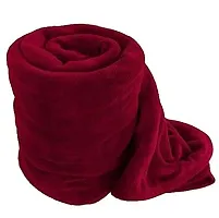 Trendy Fleece Single Bed AC Blanket Plain (60x90) inch-thumb4