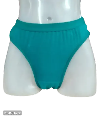 Fancy Green Cotton Hipster Panty For Women