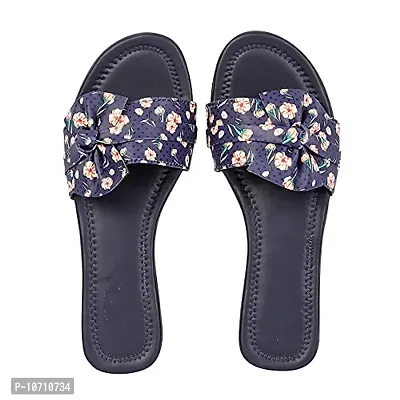 PrasKing Women Stylish Fancy Flats Sandal Blue-thumb4