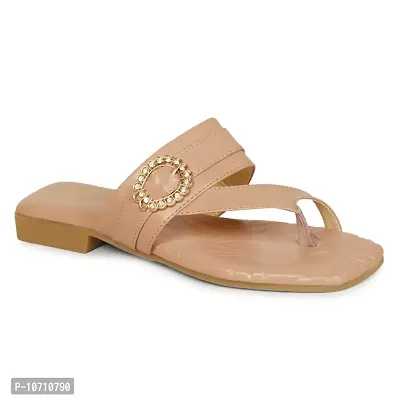 Prasking Women Stylish Trending Fancy Flat Fashion sandal And Slippers For Women & Girl's-thumb0