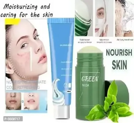 Green Tea Mask and Ice Cream Mask Clean Pores Salicylic Acid Ultra Cleansing