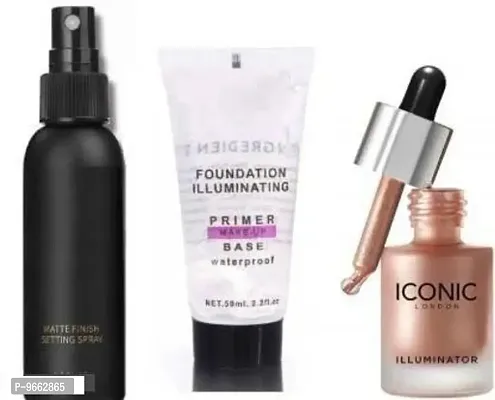 Makeup Fixer + IC + Illuminating Gel Face Makeup Primer (3 Items in the set)