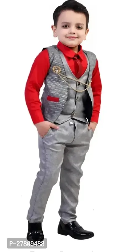 Stylist Cotton Blend Clothing Set For Boys-thumb2