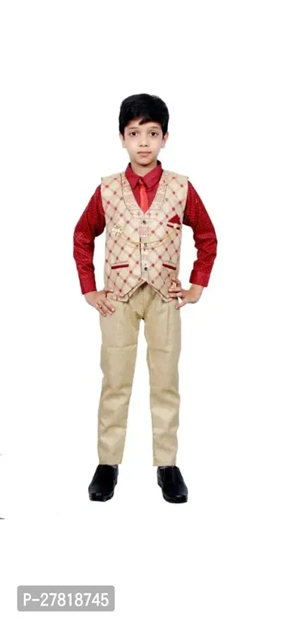 Fancy Cotton Blend Clothing Set For Boys