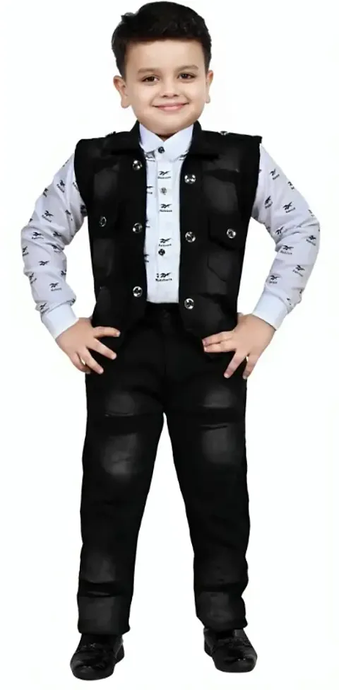 Boys Fashionable Jacket with Trousers