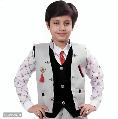 Stylist Cotton Blend Clothing Sets For Boys-thumb4