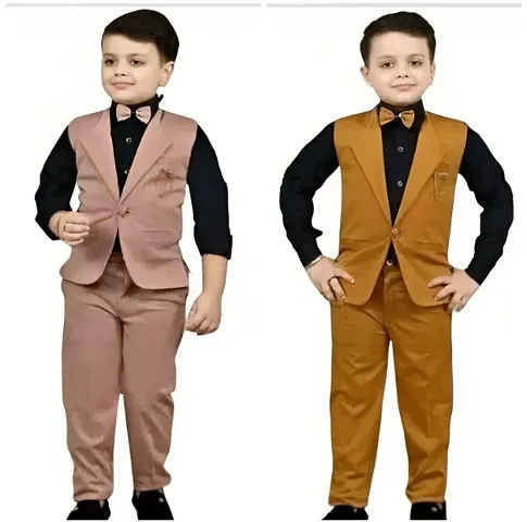 Stylist Blend Clothing Sets For Boys Pack Of 2